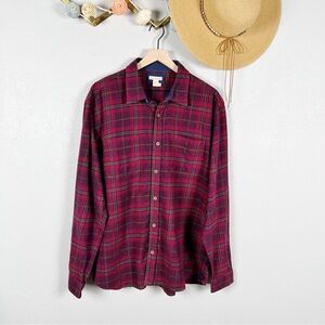Carbon 2 Colbalt Long Sleeve Flannel Casual Button Down Plaid Shirt Sz Large